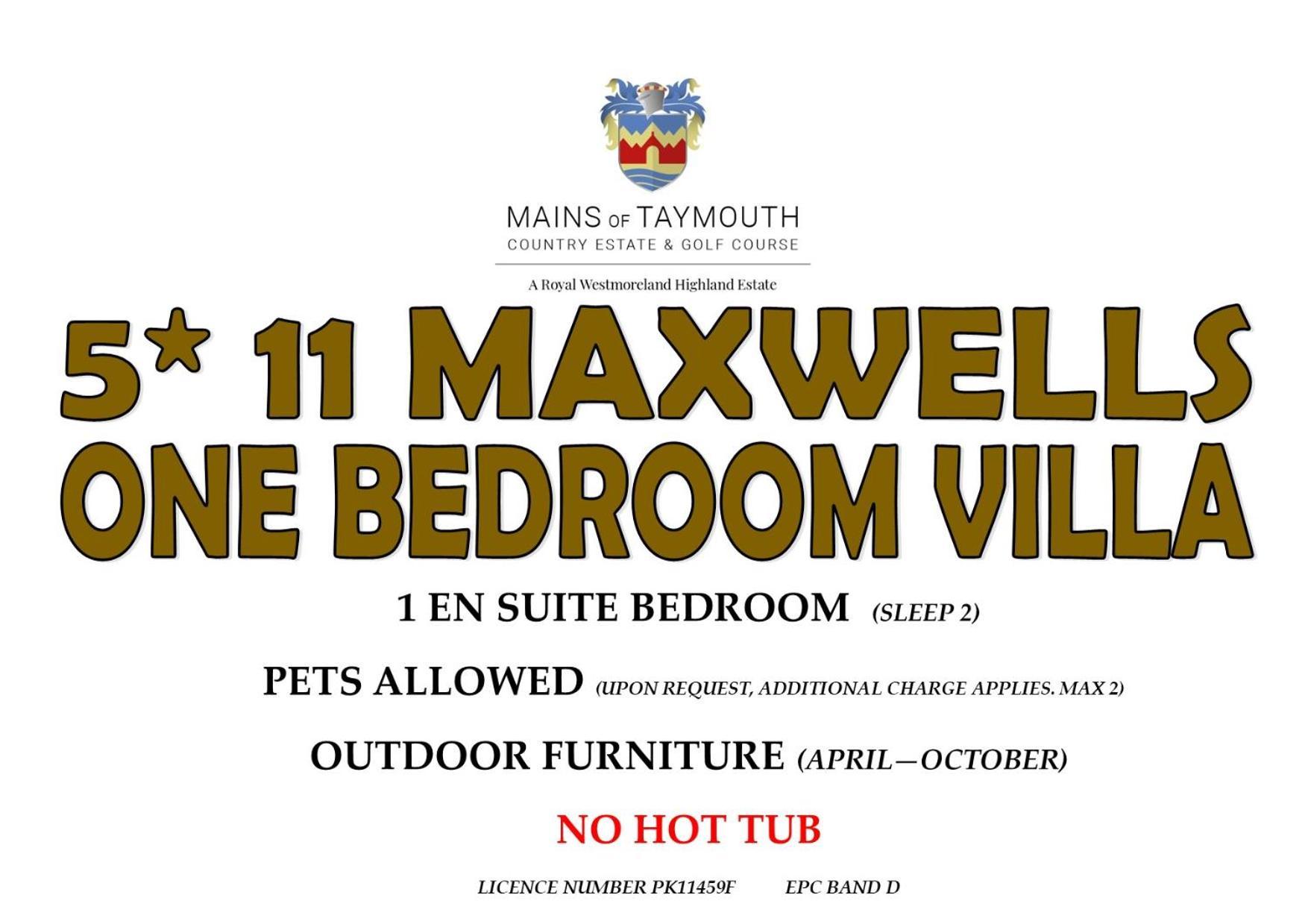 Mains Of Taymouth Country Estate 5* Maxwell Villa *